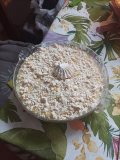Una foto de Tarta de crema de ananá