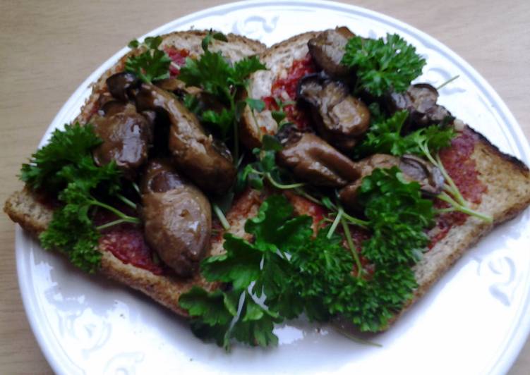 Recipe of Favorite posh smoked oysters on toast