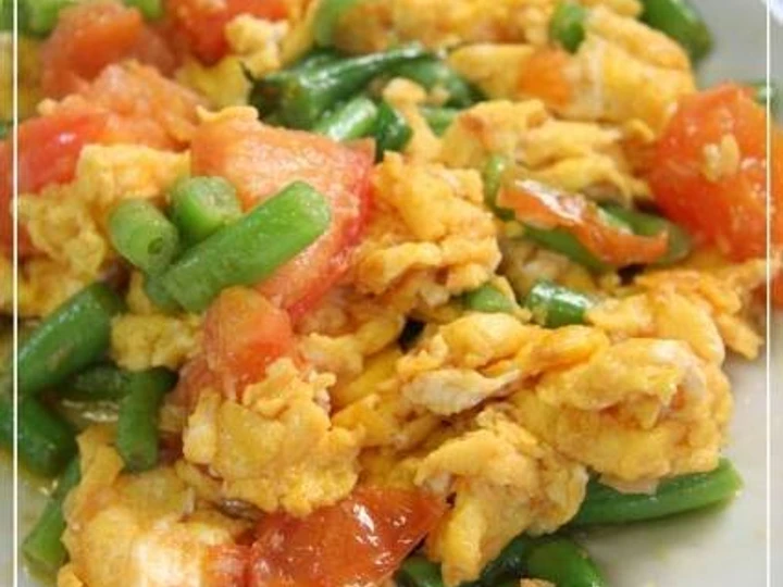 Easy Ways Prepare Recipes Easy Chinese Stir-Fry with Green Beans, Tomatoes, and Eggs the Awesome  Can Pamper Your Tongue.