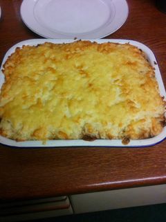 A picture of Quorn cottage pie.