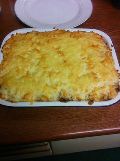 A picture of Quorn cottage pie.