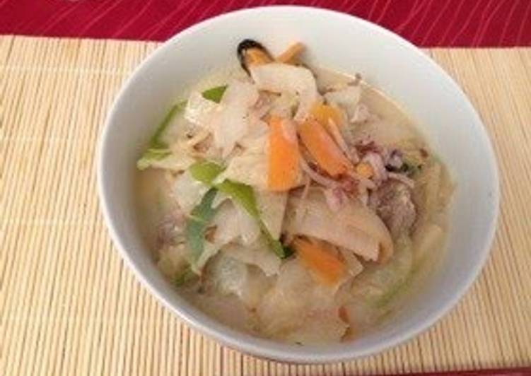 Recipe of Perfect Homemade Champon~ Enjoy Chinese-style Noodles with Pasta Abroad