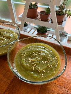 Una foto de Crema de calabacín