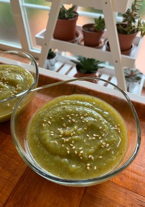 Una foto de Crema de calabacín