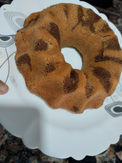 عکسی از دستور کیک دورنگ