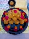 Green turmeric ladoo