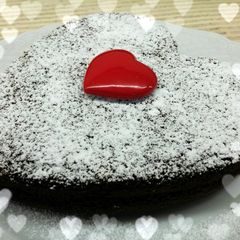 A picture of AMIEs VALENTINEs CHOCOLATE Cake.