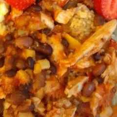 A picture of Fruity Crockpot chicken.