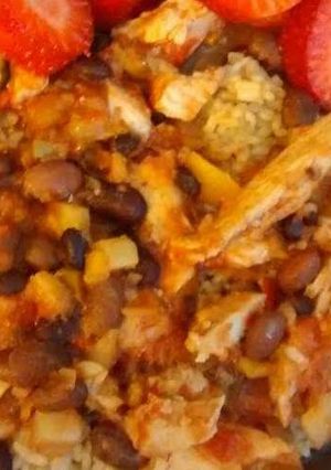 A picture of Fruity Crockpot chicken.