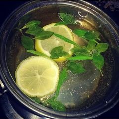 A picture of Lemon green tea.