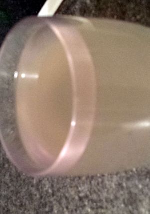 A picture of Apple cider Vinegar and lemon tea.
