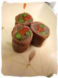 Hachiman Rolls -- Vegetable Wrapped Beef Rolls