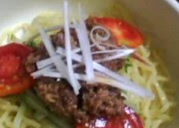 Unique Cuisine Zhajiangmian with MeatMiso Delicious Steady Unique Cuisine Zhajiangmian with MeatMiso Delicious Steady