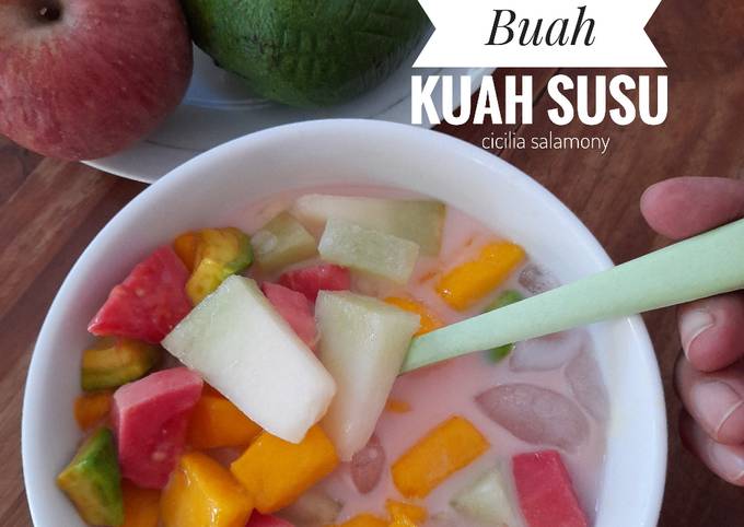 Cara bikin Es Sop Buah Kuah Susu Cara bikin Es Sop Buah Kuah Susu