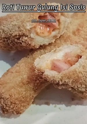 Foto resep Roti Tawar Gulung isi Sosis