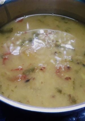 A picture of Tomato urad dal.