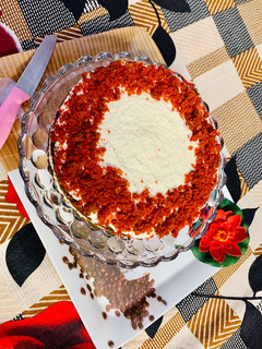 A picture of Red Velvet Cake (Eggless).