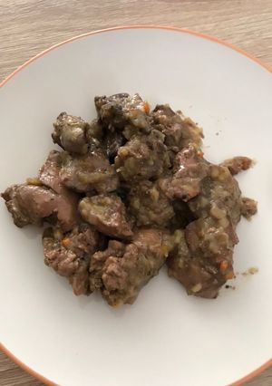 Hagymás csirkemáj recept fotója
