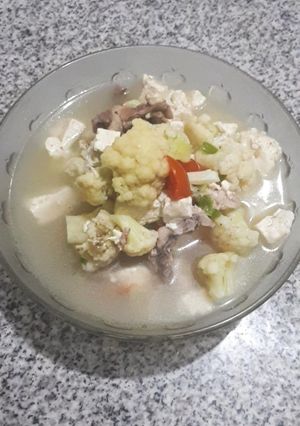 Foto resep Sup tahu ayam sederhana