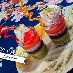 Ice cream falooda A picture of Ice cream falooda.