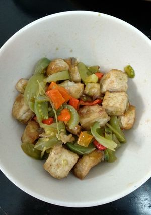 Foto resep Tahu Tumis Tomat Hijau keto