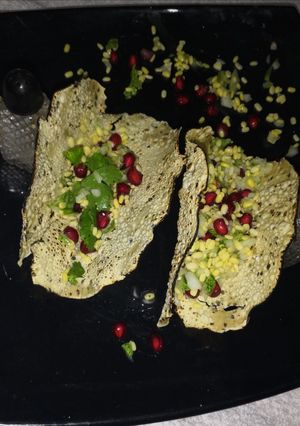 A picture of Papad Taco Salad.