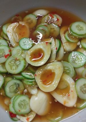 Foto resep Asinan salak timun dengan campuran gula merah dan asam jawa