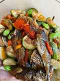 Oseng Ikan Pindang, Terong, dan Pete