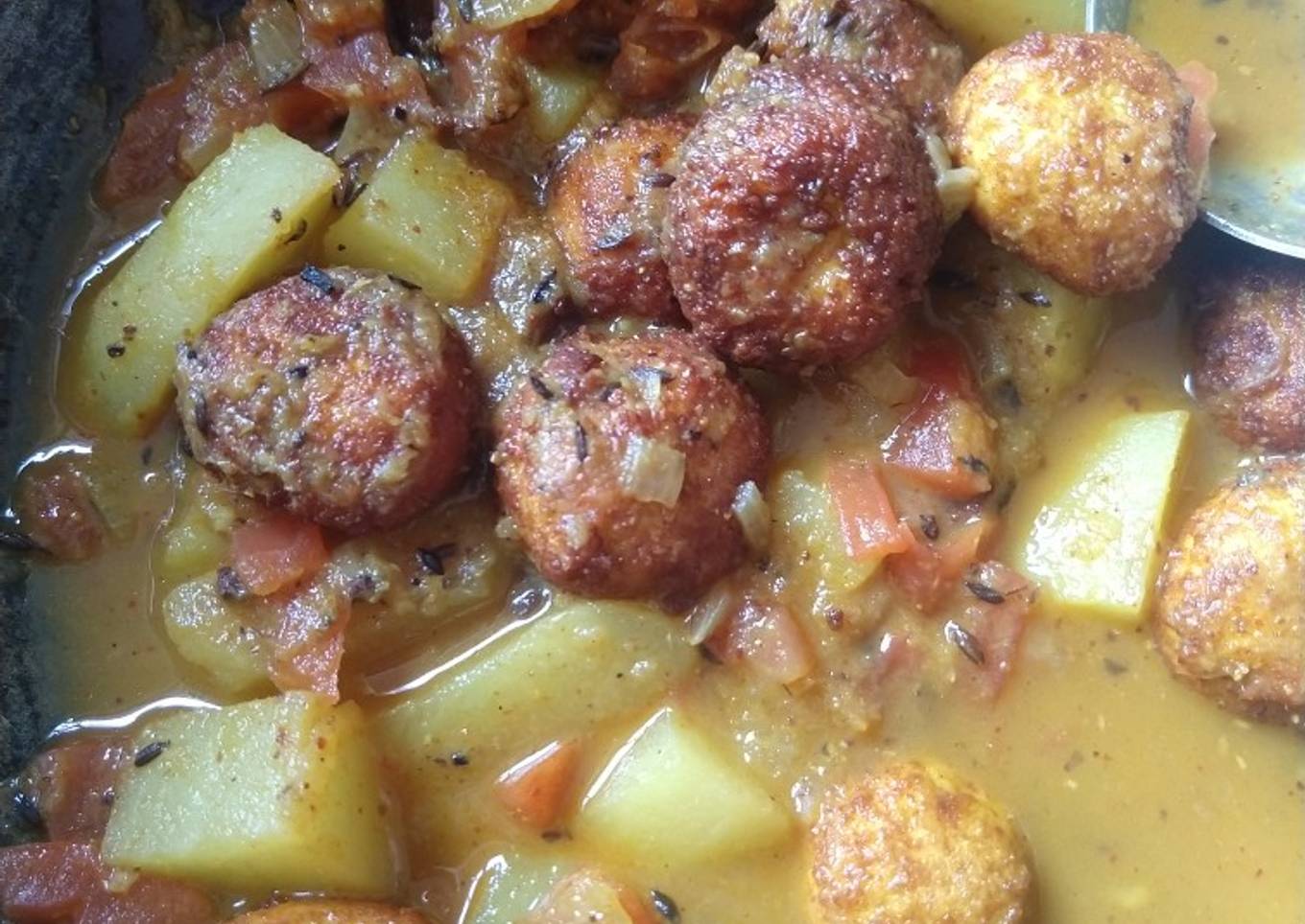 Chenna curry/ fried cheese ball curry