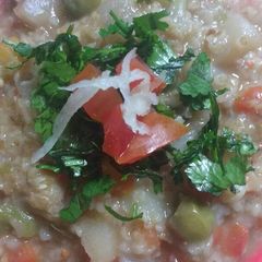 A picture of Mix veg healthy daliya.