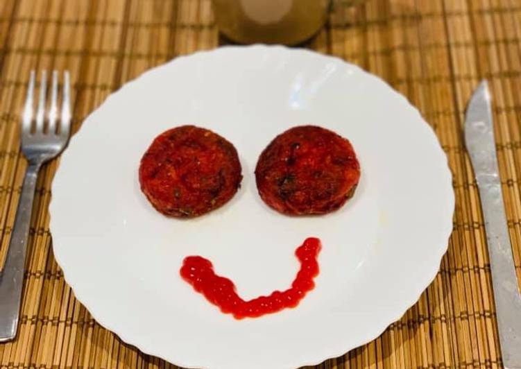 Beetroot and vegetables cutlets