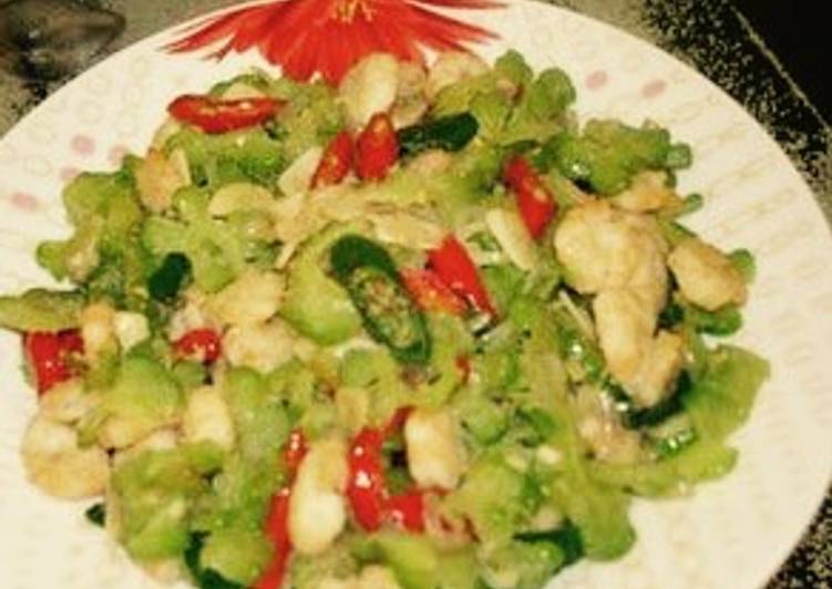 Resep Sayur Pare Dengan Udang bunda Azmi Isla, Bikin Ngiler