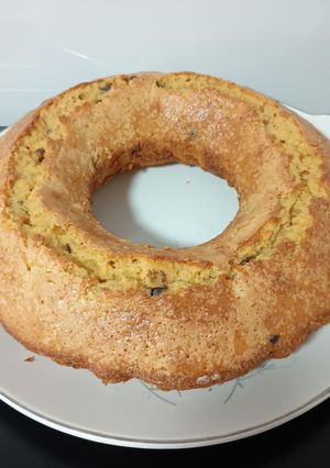Una foto de Budín de naranja y chips de chocolate
