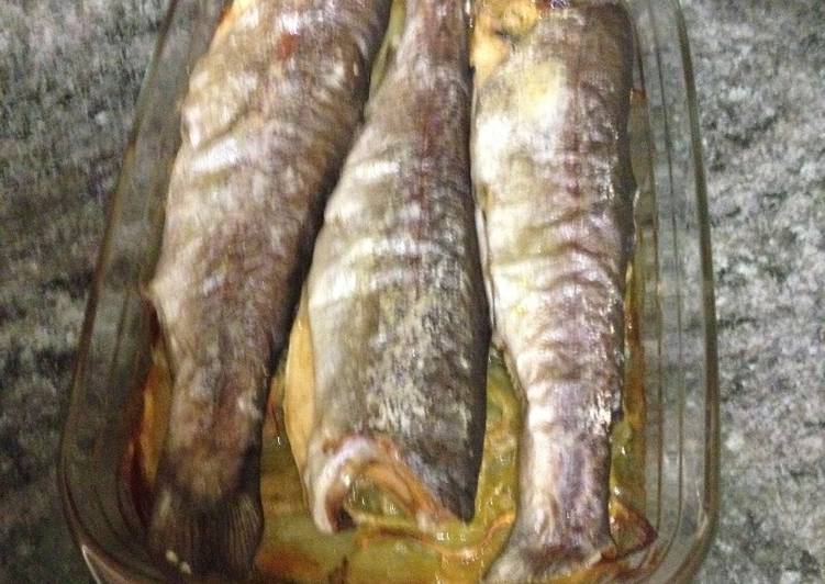 Al y jamon con trucha horno de patatas receta
