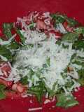 Ensalada fresca con un toque de parmesano!!