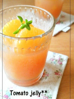 A picture of Delightfully Chilled Magic Tomato Jello.