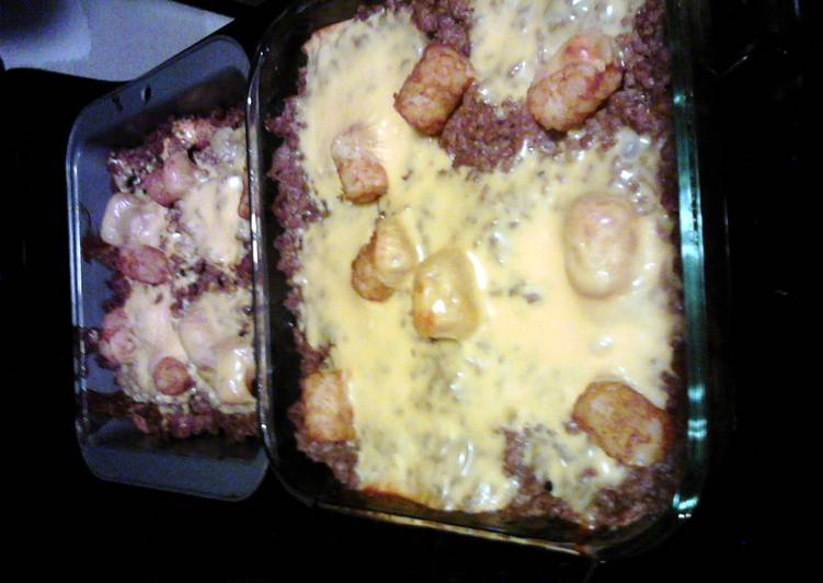 Step-by-Step Guide to Cook Yummy tatertot casserole