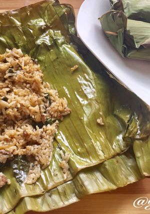 Foto resep Nasi bakar teri tongkol kemangi