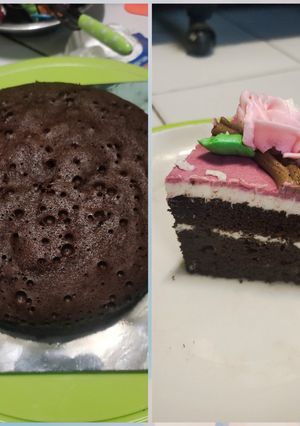 Foto resep Base Cake Coklat/Kue Ultah 3 Telur Kukus