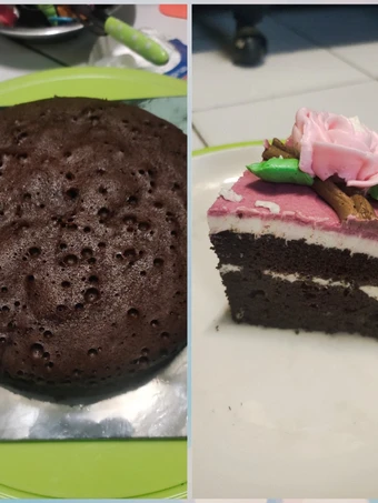 Cara Sederhana Menyiapkan Resep  Base Cake Coklat/Kue Ultah 3 Telur Kukus yang Sempurna, Lezat Sekali