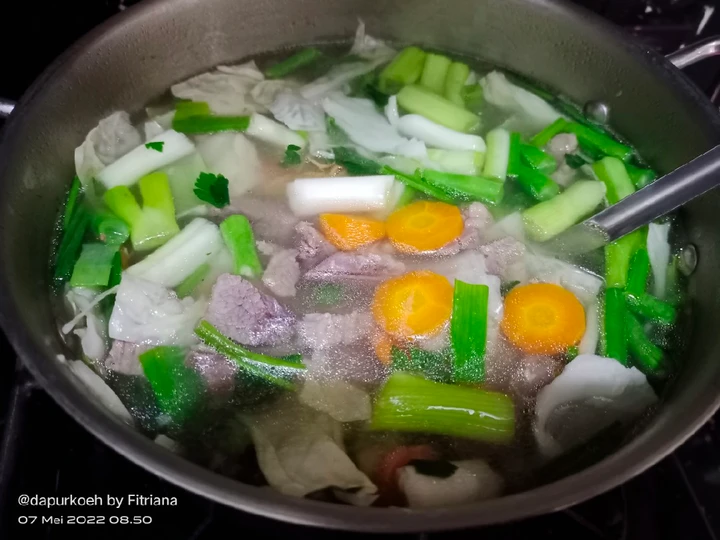 Cara Mudah Menyiapkan Resep Sayur sop daging praktis Anti Ribet, Bisa Manjain Lidah