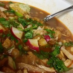 A picture of Chicken Posole.