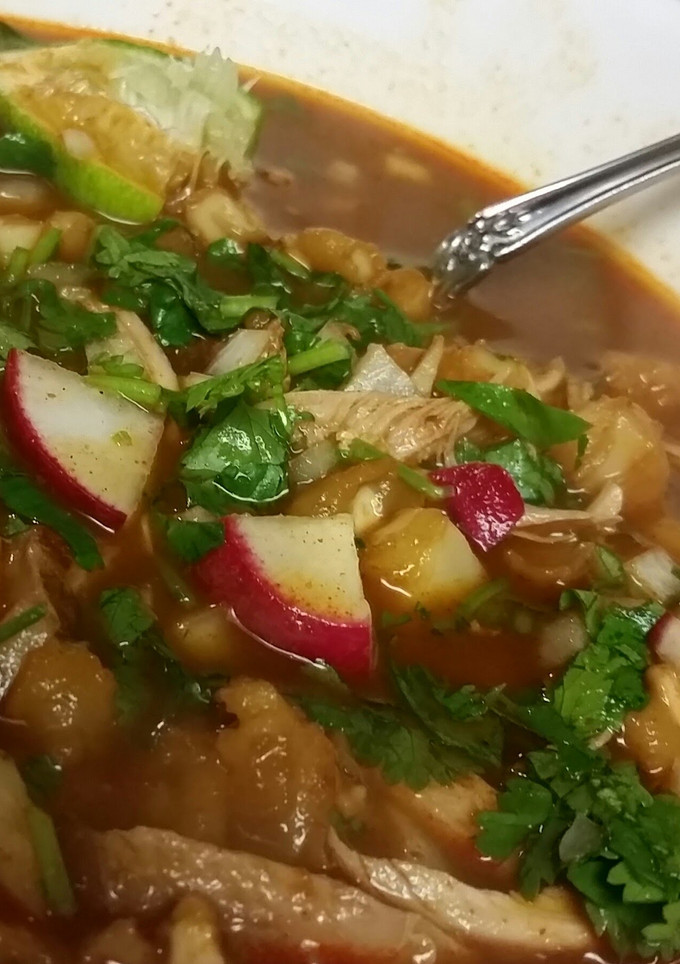 A picture of Chicken Posole.