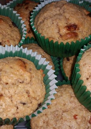 A picture of Goji & coconut & dark choc chip muffins.