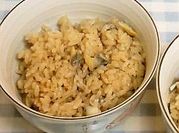 A picture of clams and rice
