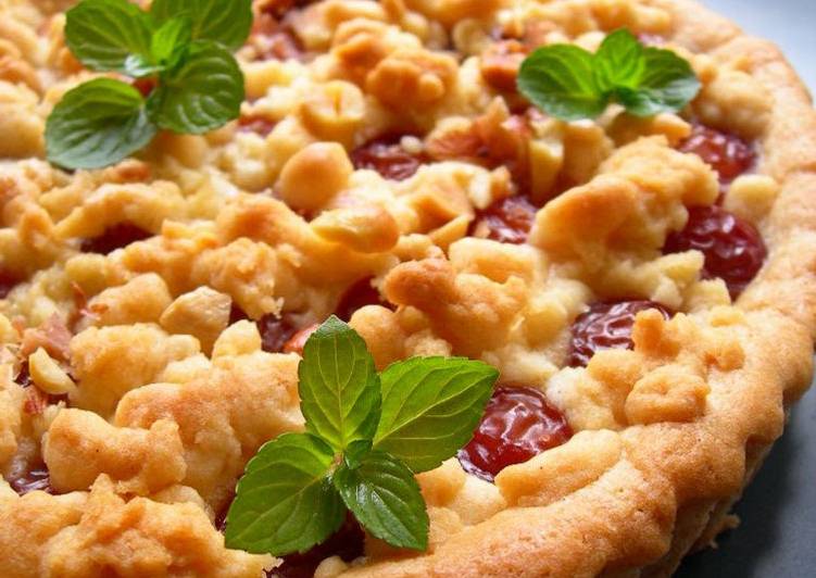 Cherry Crumble Tart