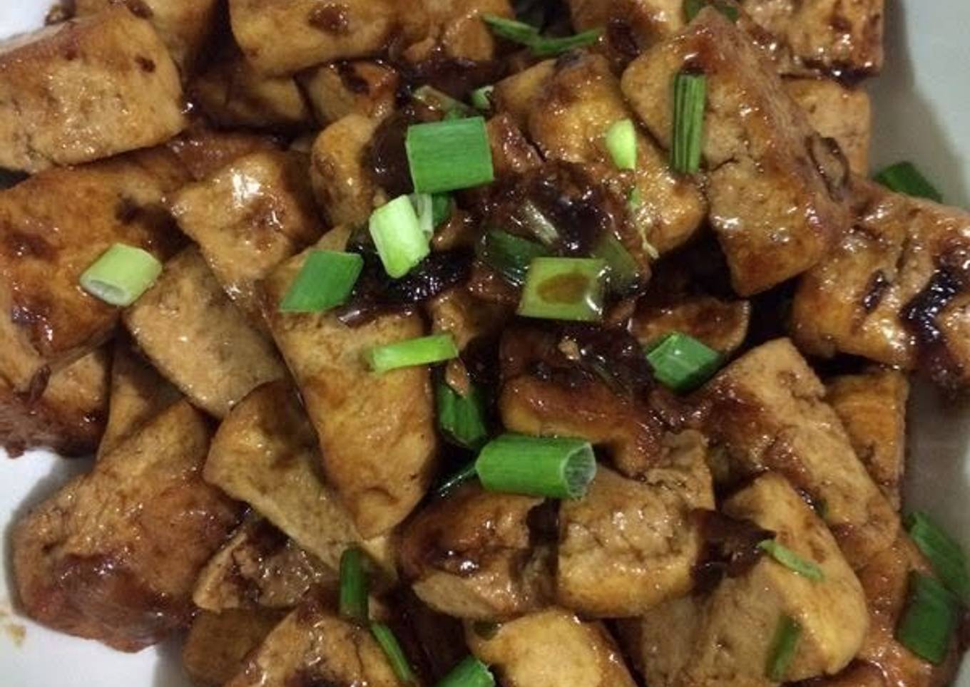 Stir Fried Tofu In Oyster Sauce