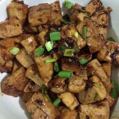 A picture of Stir Fried Tofu In Oyster Sauce.