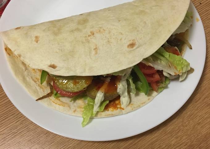 Recipe of Homemade Vegetarian wrap