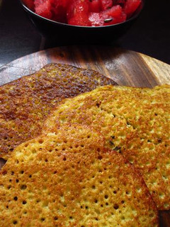 A picture of Watermelon Crepes {Sweet and Savoury Version}.